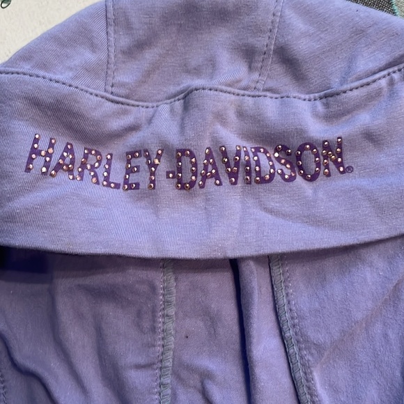 HARLEY-DAVIDSON ladies hat/headwrap studded lavender OSFA - Picture 5 of 6